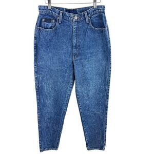 Sasson Modern Basics Vintage Womens Blue Acid Wash Denim Jeans High Waist Mom 12
